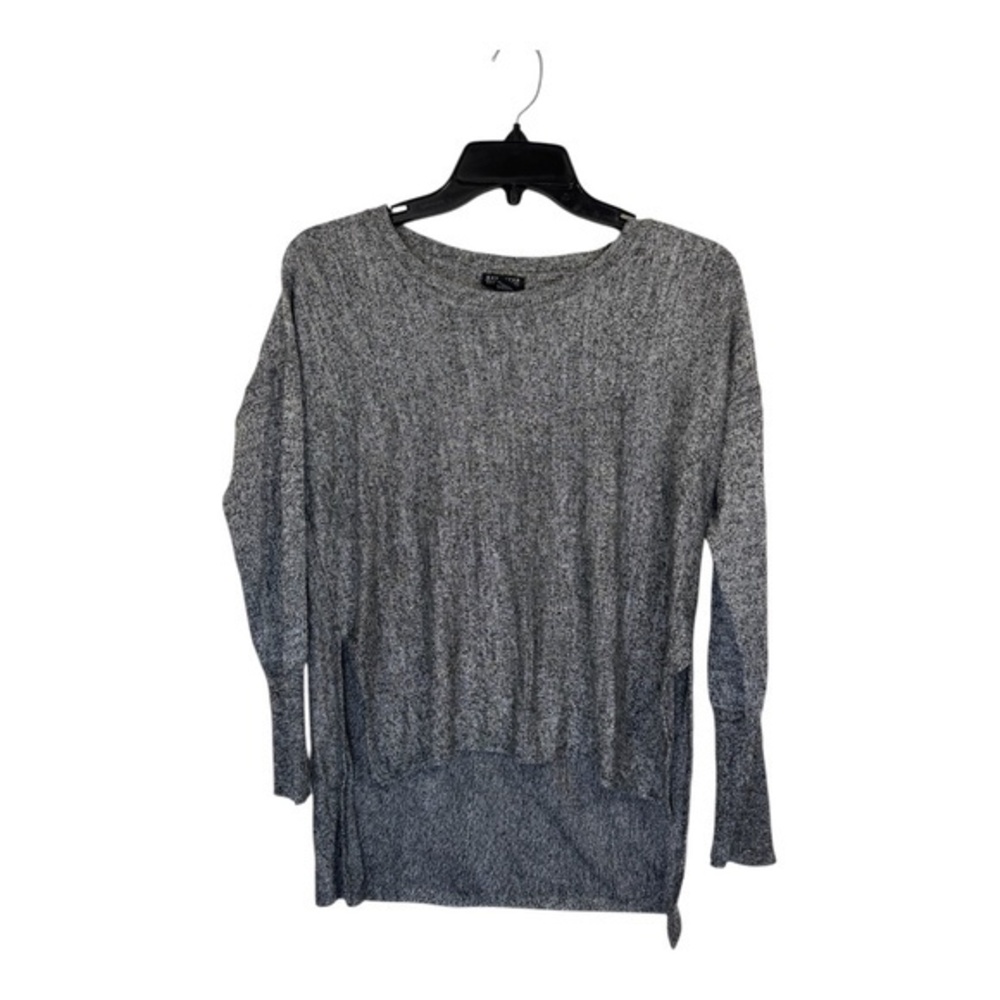 Revamped Sweater Womens Size Small Gray Heather High Low Hem Casual Lightweight